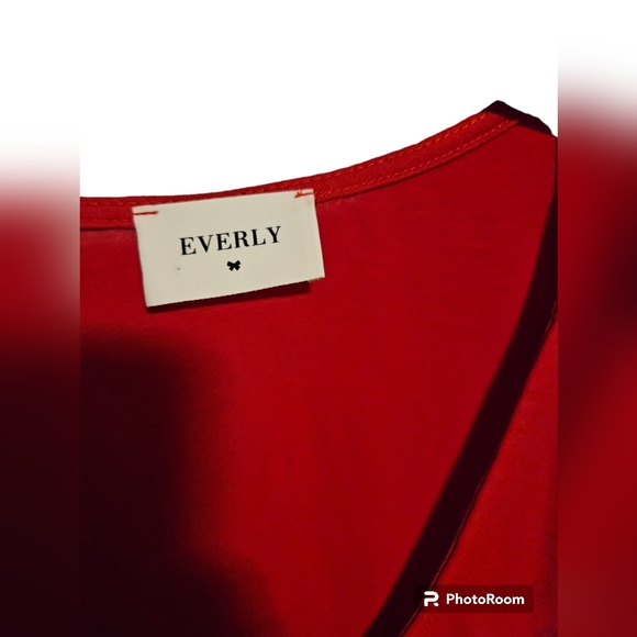 Red Everly Tank-Medium - Picture 2 of 3